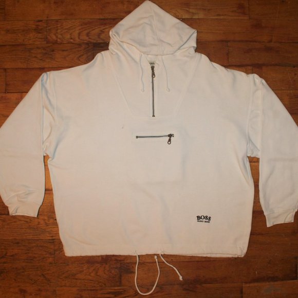 Vintage 90s Hugo Boss Half Zip Sweater + Shorts +Promo Ball - Picture 2 of 13